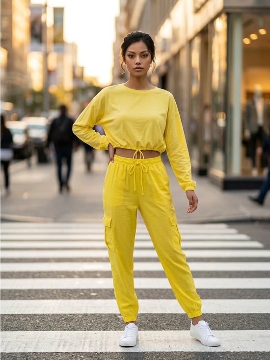 INC International Concepts Pants - I.N.C INTERNATIONAL CONCEPTS YELLOW DRAWSTRING JOGGERS PANTS SZ M